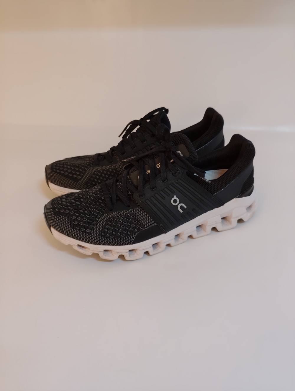 On Running Cloud Women's Black & White Sneakers